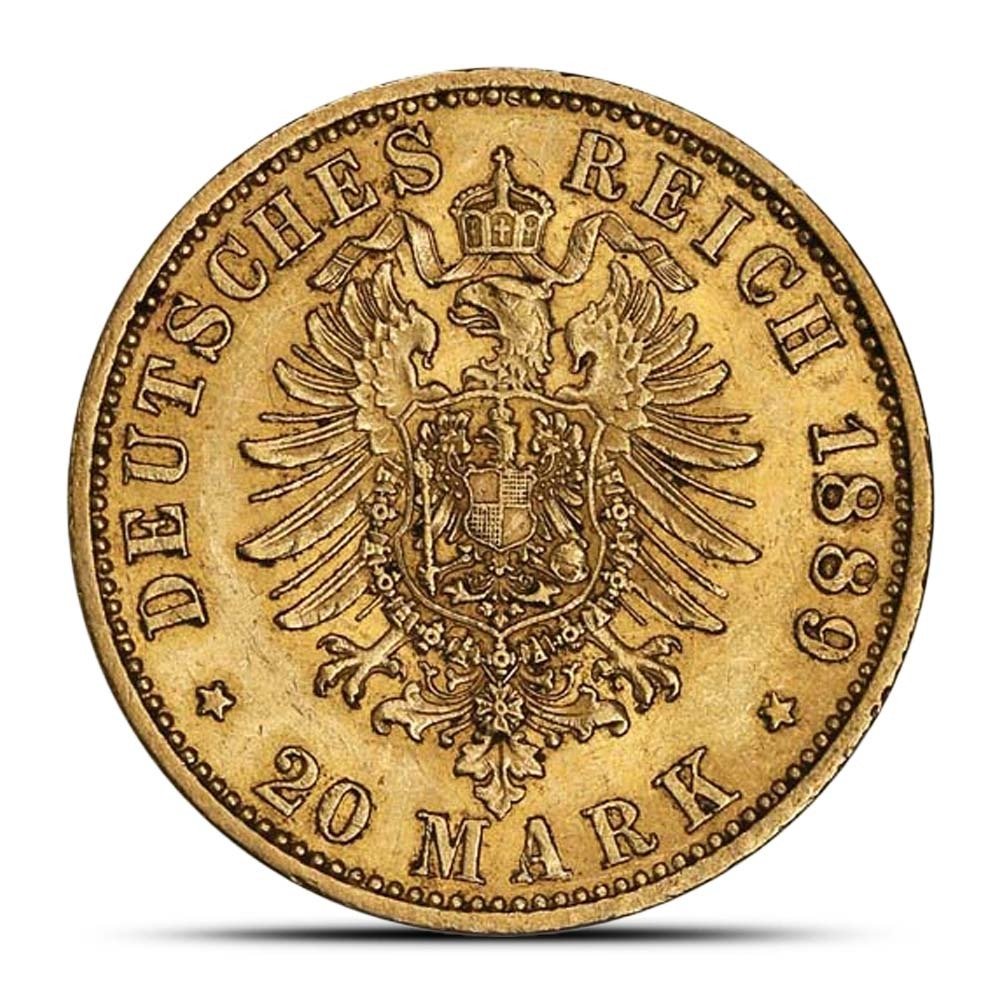 Buy 20 Mark German Gold Coin (Random Year, Circulated) - Image 3