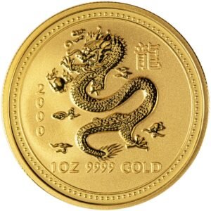 1 oz Australian Gold Lunar Dragon Co