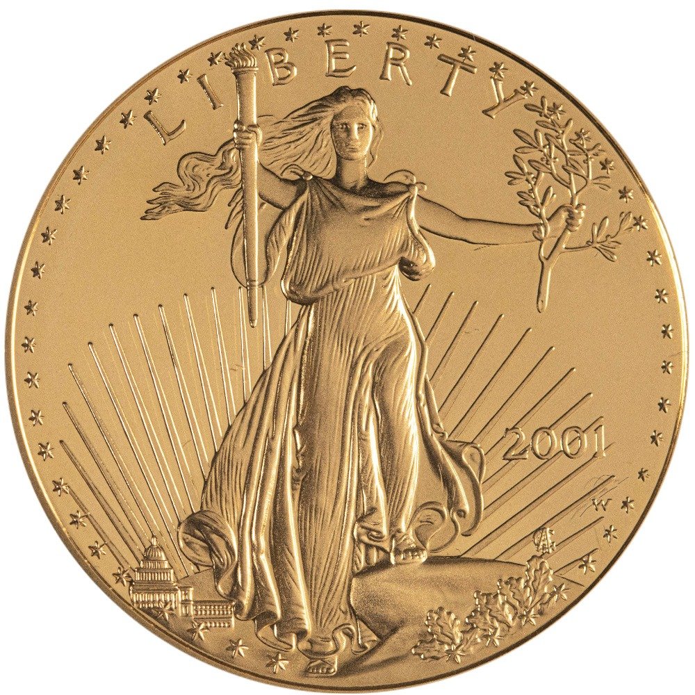 2001-W 4-Coin Proof American Gold Ea