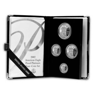 2002 Proof American Platinum Eagle 4-Coin Set (Box + CoA)