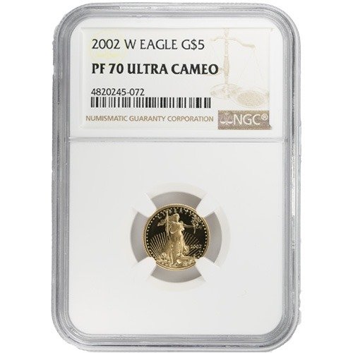 2002-W 1/10 oz Proof American Gold