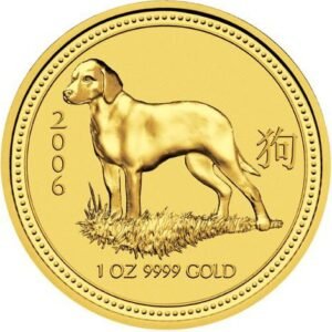 2006 1 oz Australian Gold Lunar Dog Coin (BU)