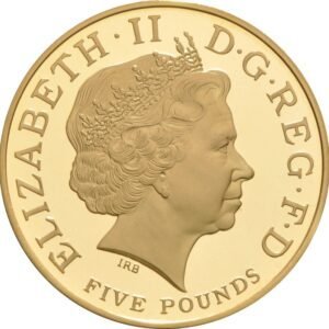 2006 Proof £5 Gold Crown Coin Queen Elizabeth II 80th Birthday Boxed