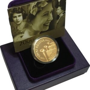 2006 Proof £5 Gold Crown Coin Queen Elizabeth II 80th Birthday Boxed