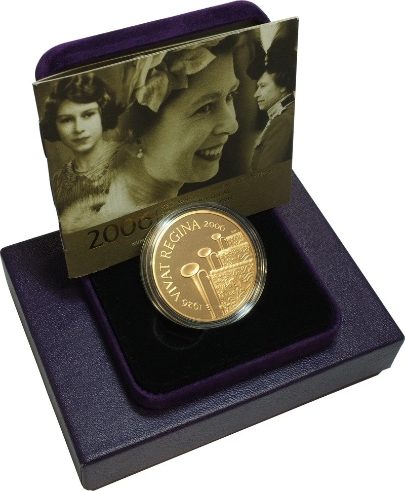 2006 Proof £5 Gold Crown Coin Queen