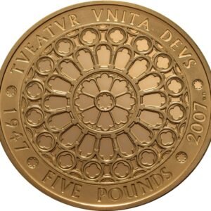 2007 Proof Gold £5 Coin Quintuple Sovereign Diamond Wedding