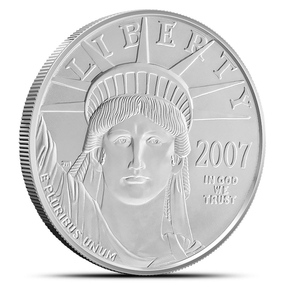 2007-W 1 oz Burnished American Plati