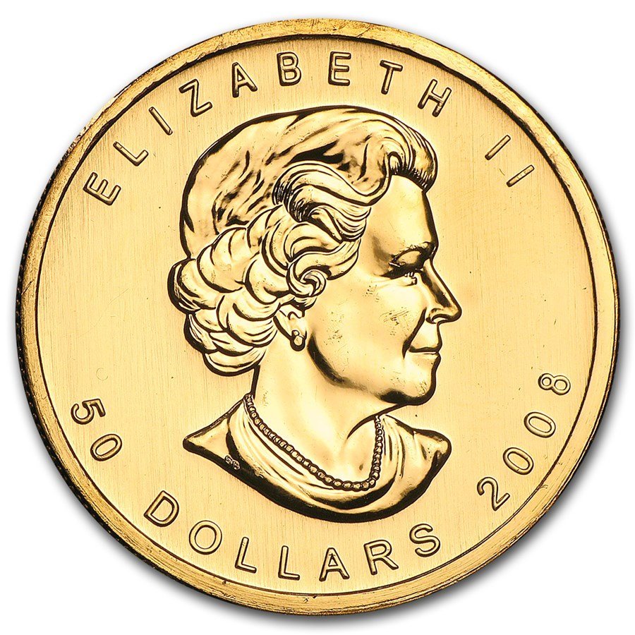 2008 1 oz Canadian Gold Maple Leaf