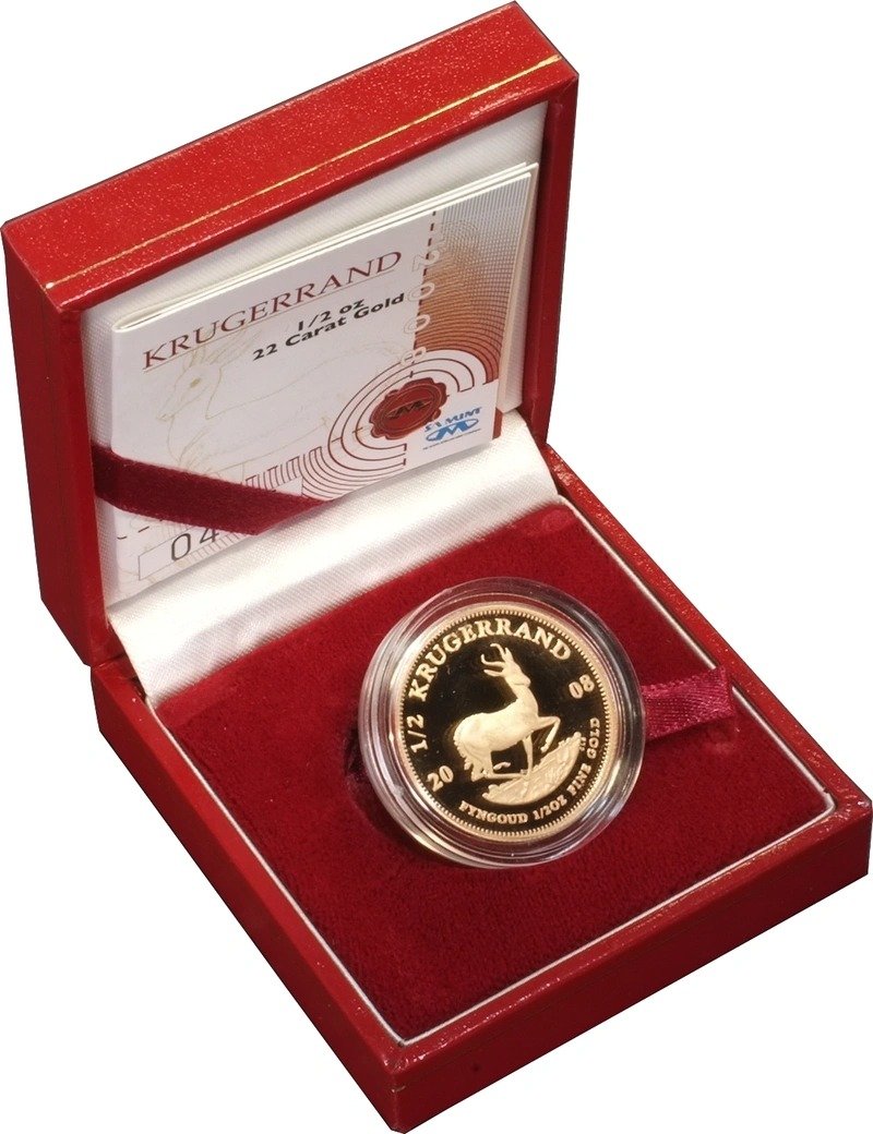 2008 Proof 1/2 oz Krugerrand Gold