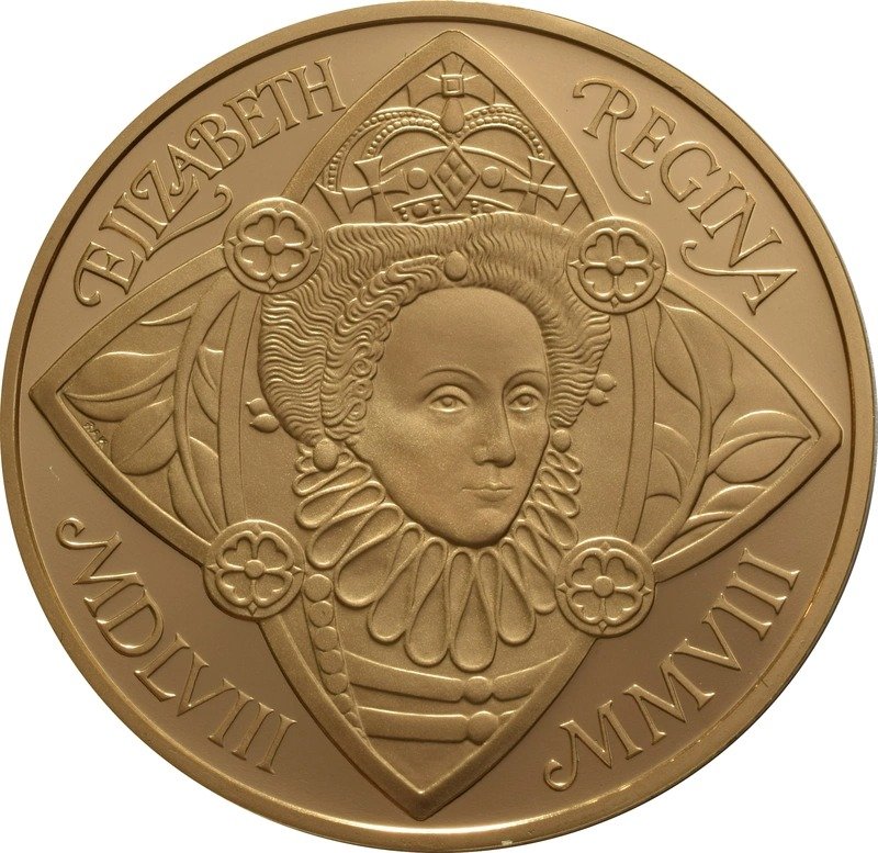 2008 Proof Gold Crown £5 Coin Queen Elizabeth I Boxed - Image 3