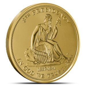 2008-W 1/2 oz US Mint First Spouse Van Buren’s Liberty Gold Coin (Box + CoA)
