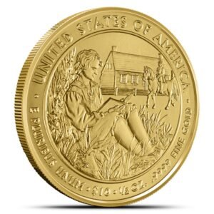 2008-W 1/2 oz US Mint First Spouse Van Buren’s Liberty Gold Coin (Box + CoA)