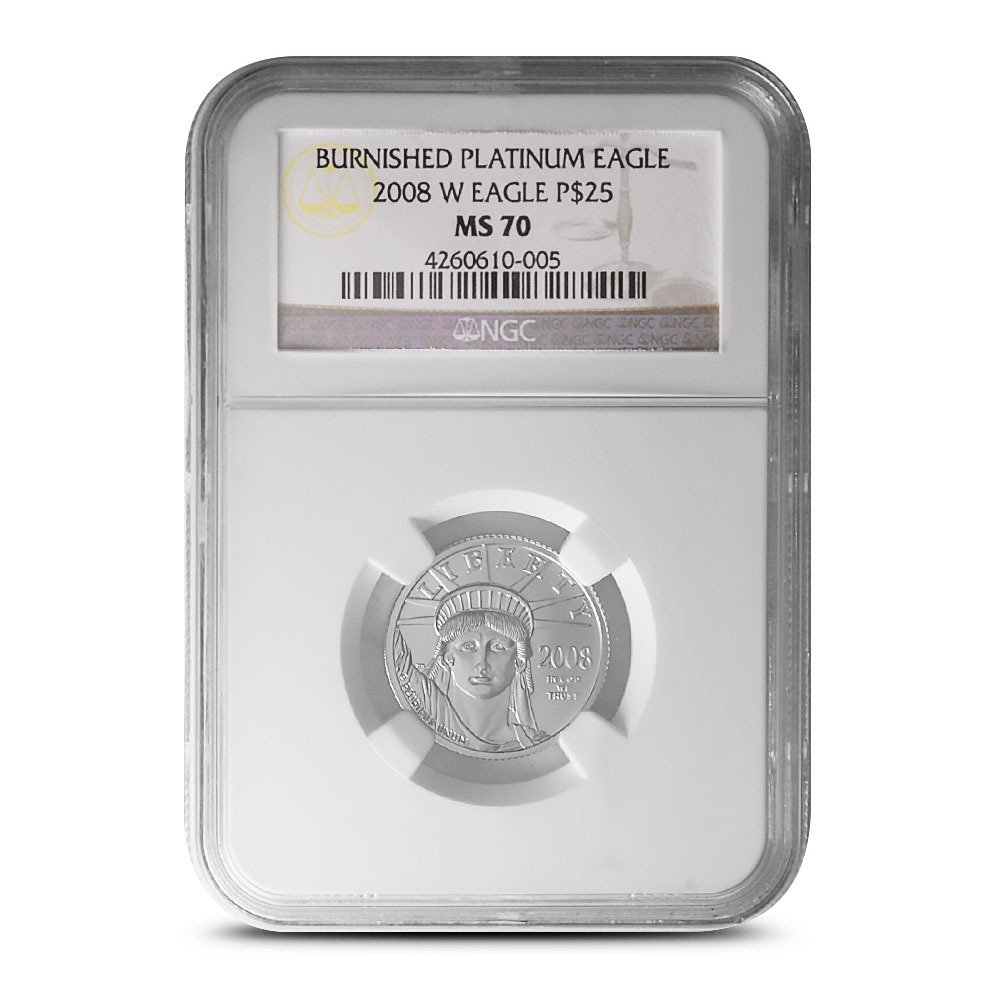 2008-W 1/4 oz Burnished American Pla
