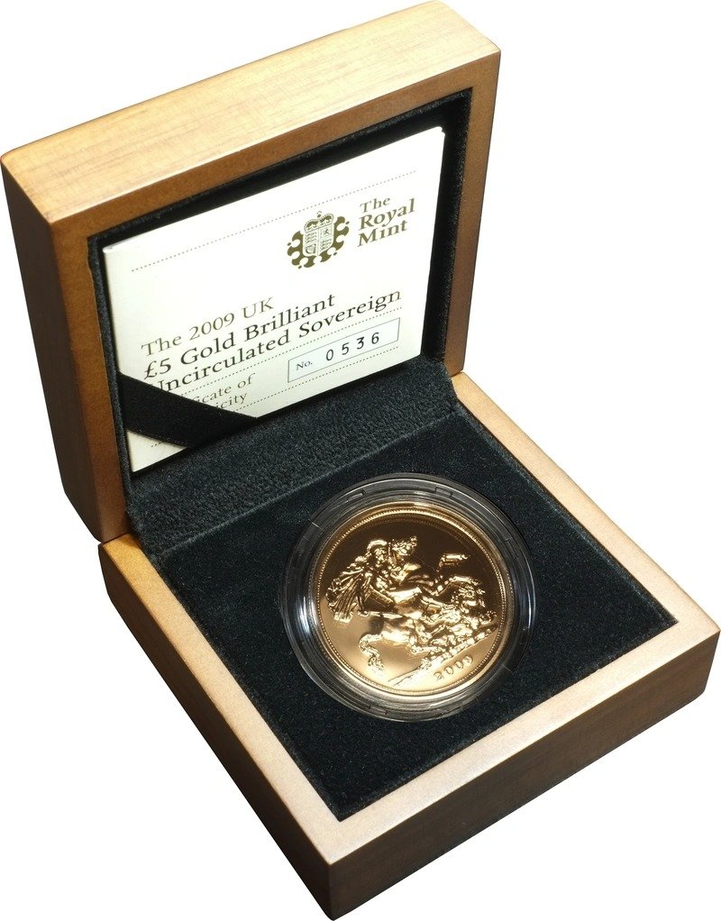 Buy 2009 Gold Five Pound Proof Coin
