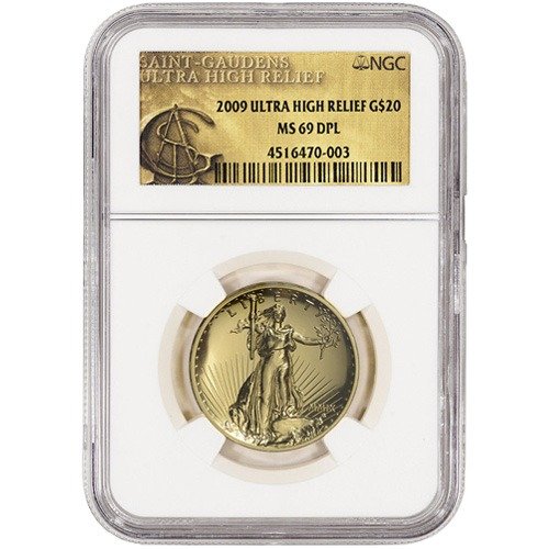 2009 Ultra High Relief Gold Double Eagle Coin NGC MS69 (Varied Label) - Image 2