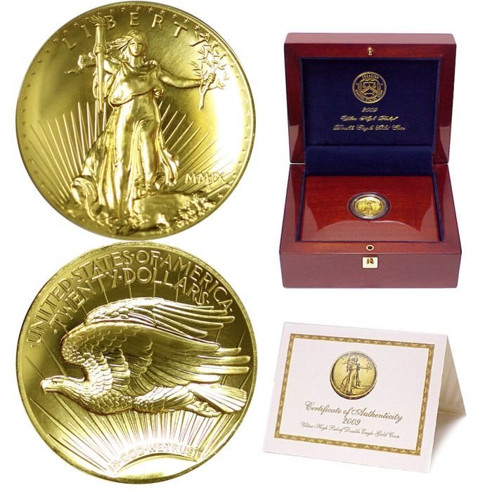 Ultra High Relief Gold Double Eagle