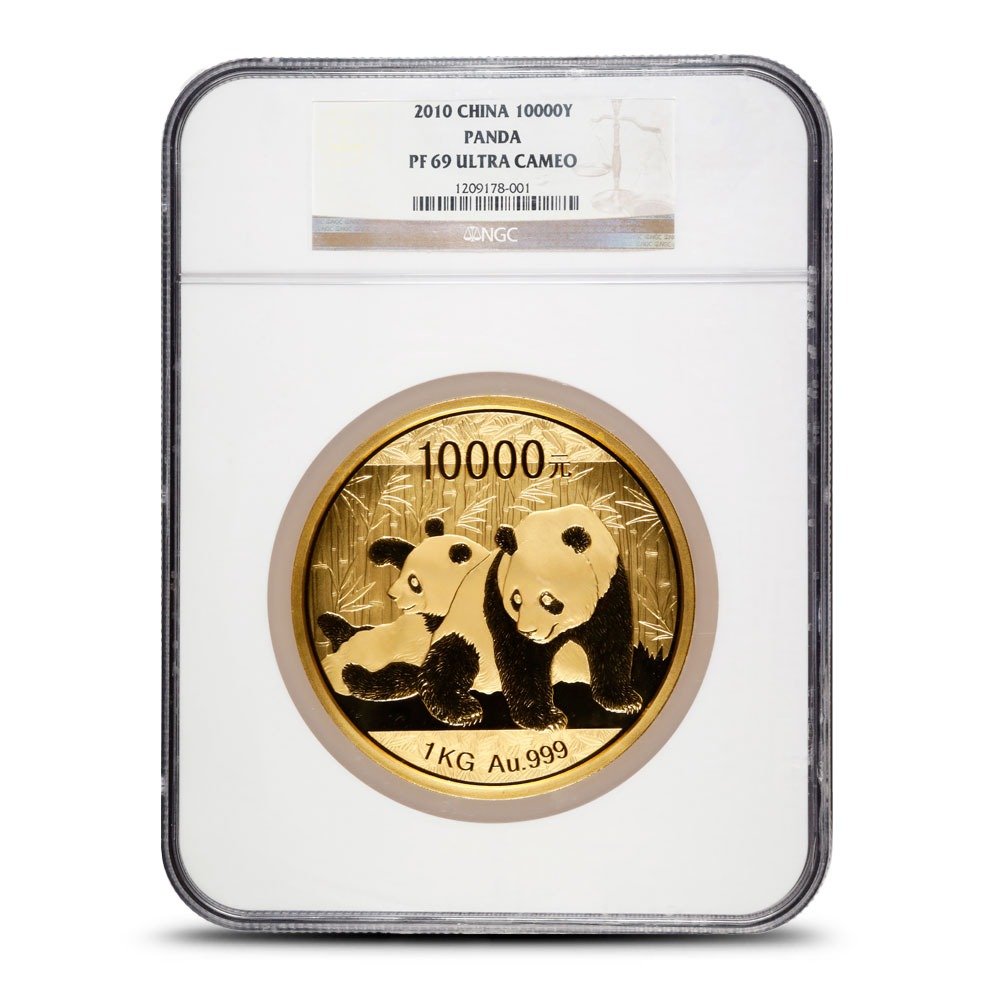 2010 1 Kilo Proof Chinese Gold Panda