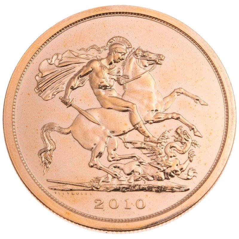 2010 Gold £5 Coin Brilliant Uncirculated Boxed - Image 3