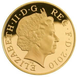 2010 Proof Gold Crown £5 Coin Restoration of the Monarchy Boxed