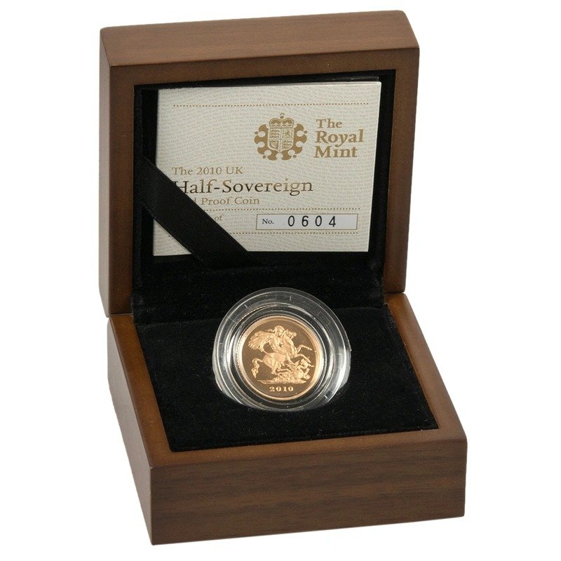 2010 Proof Gold Half Sovereign Coin