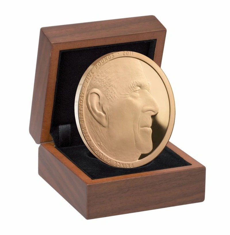 2011 Proof Gold Crown £5 Coin HRH