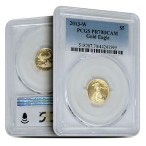 2013-W 1/10 oz Proof American Gold Eagle Coin PCGS PR70 DCAM