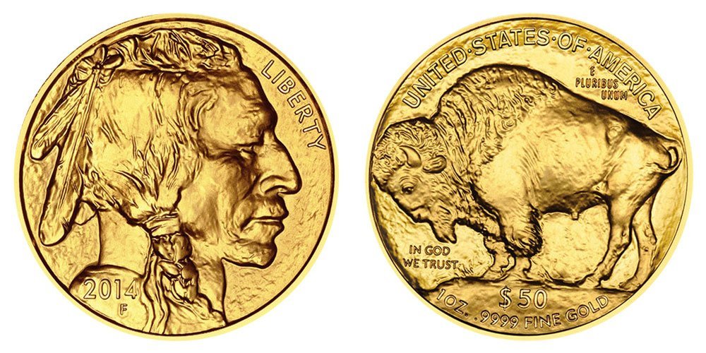 2014 1 oz American Gold Buffalo Coi