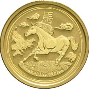 2014 1/4 oz Year of the Horse Gold Coin Perth Mint Australian Lunar Series