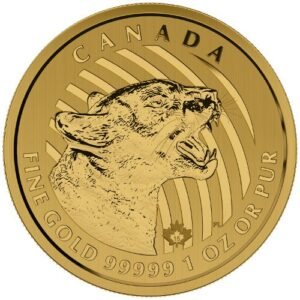 1 oz Canadian Gold Growling Cougar