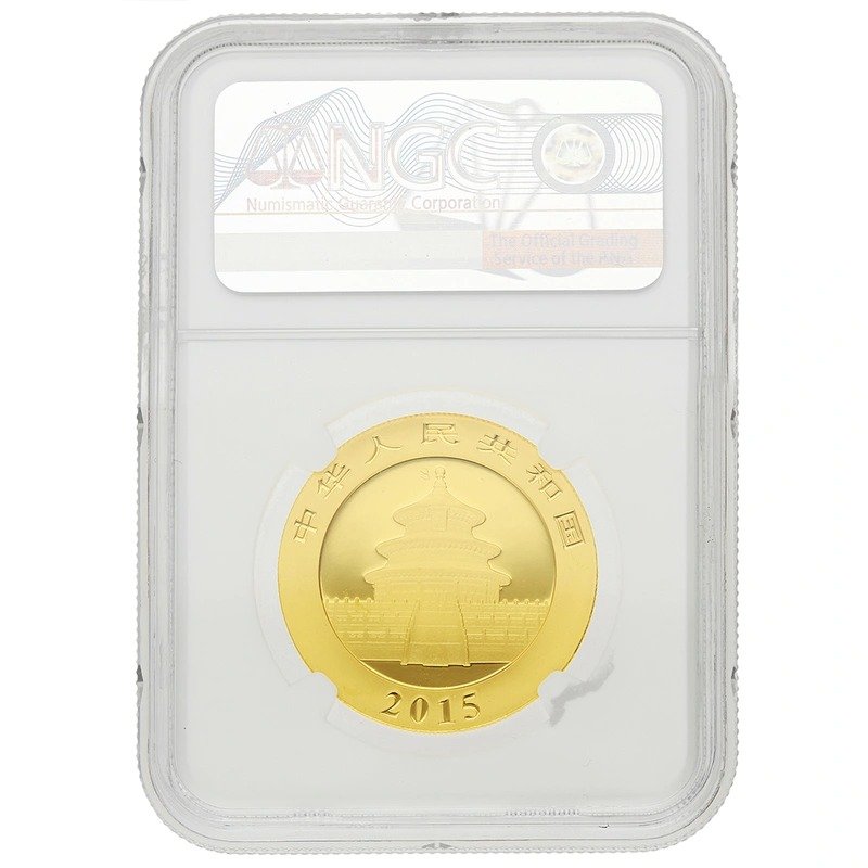 2015 1 oz Chinese Panda Gold Coin NGC MS70 - Image 2