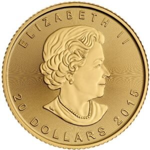 2015 1/2 oz Canadian Gold Maple Leaf Coin (BU)