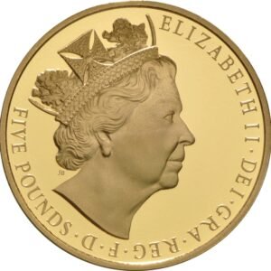 2015 Proof Gold Crown £5 Coin The Longest Reigning Monarch Boxed