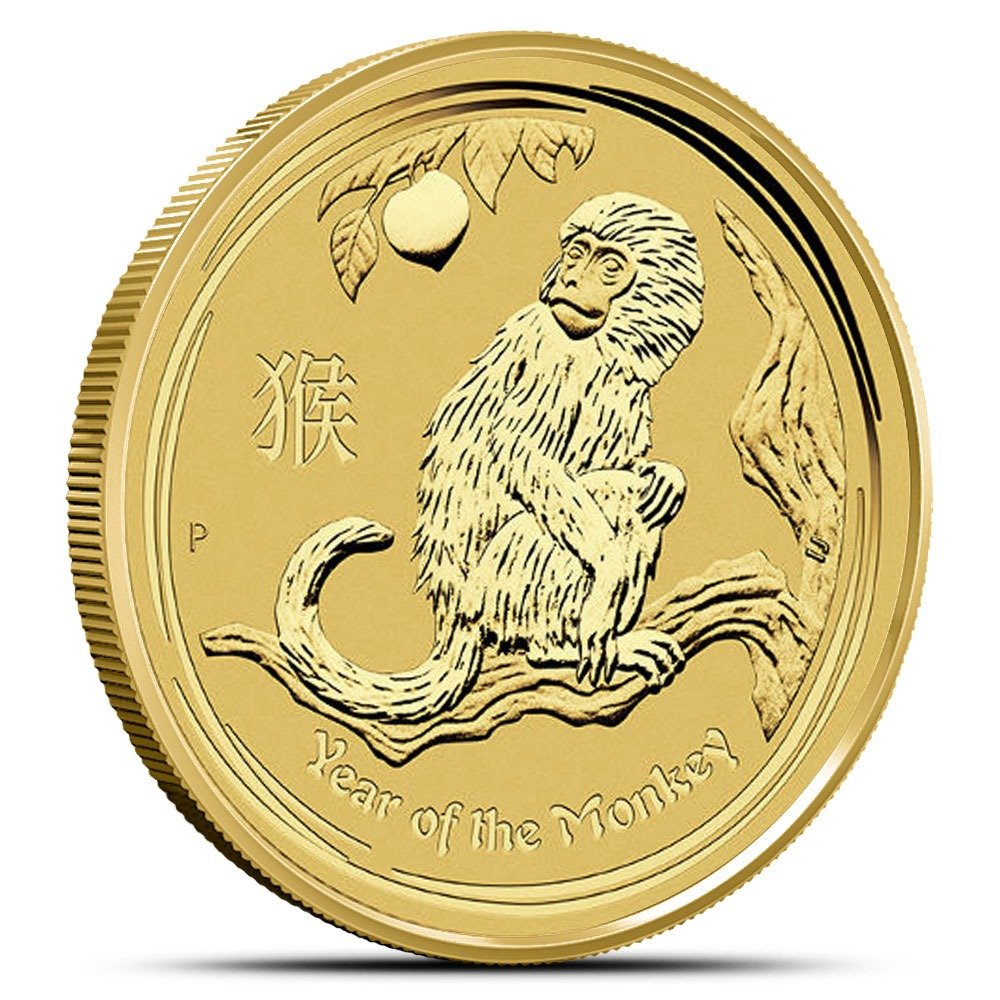 1 oz Australian Gold Lunar Monkey Co