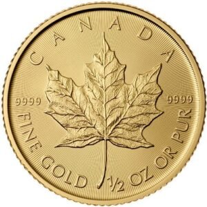 2016 1/2 oz Canadian Gold Maple Leaf Coin (BU)