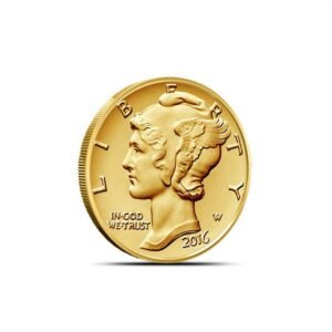 2016-W 1/10 oz American Gold Mercury Dime Coin (Box + CoA)