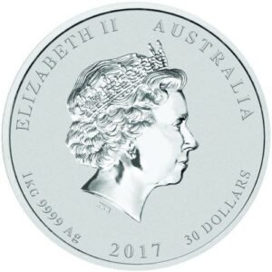 2017 1 Kilo Australian Silver Lunar Rooster Coin (BU)