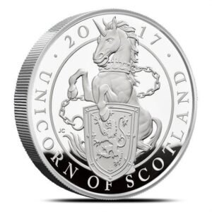 2017 1 Kilo Proof British Silver Queens Beast Unicorn Coin (Box + CoA)