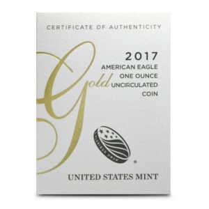 2017 1 oz Burnished American Gold Eagle Coin (Box + CoA)