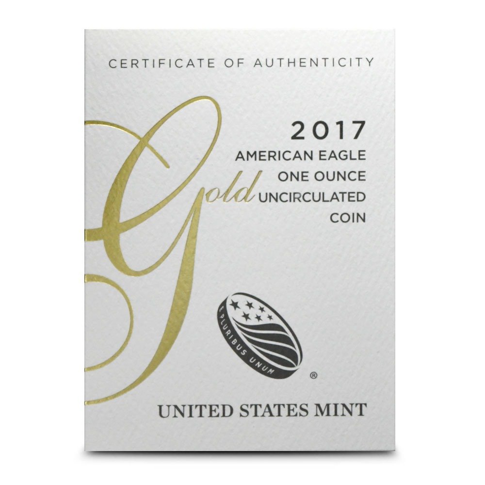 2017 1 oz Burnished American Gold Eagle Coin (Box + CoA) - Image 2