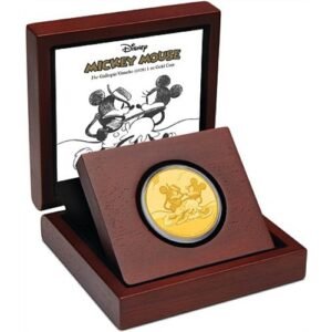 2017 1 oz Niue Mickey Mouse Gallopin Gaucho Series Gold Proof Coin (Box + CoA)