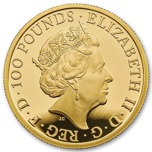 2017 1 oz Proof British Gold Queens Beast Unicorn Coin (Box + CoA) - Image 4