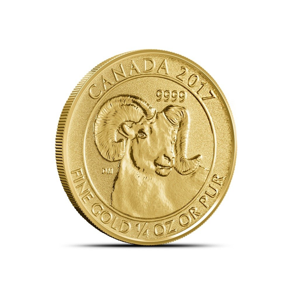1/4 oz Canadian Gold Big Horn Sheep