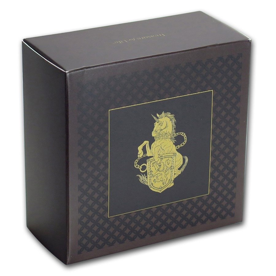 2017 1 oz Proof British Gold Queens Beast Unicorn Coin (Box + CoA) - Image 6
