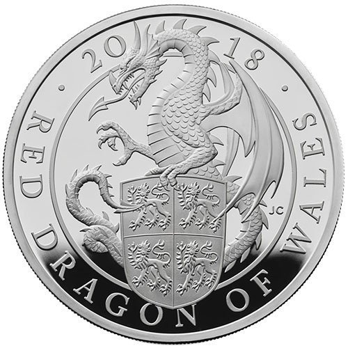 2018 1 Kilo Proof British Silver Que