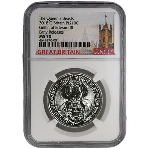2018 1 oz British Platinum Queens Be