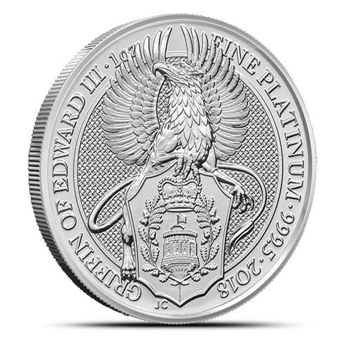 1 oz British Platinum Queens Beast