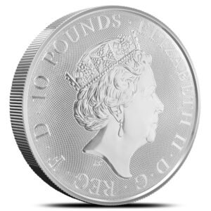 2018 10 oz British Silver Queens Beast Griffin Coin