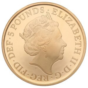 2018 Proof Gold Crown £5 Coin 65th Anniversary of the Queen’s Coronation Boxed