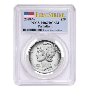 2018-W 1 oz Proof American Palladium Eagle Coin PCGS PR69 DCAM