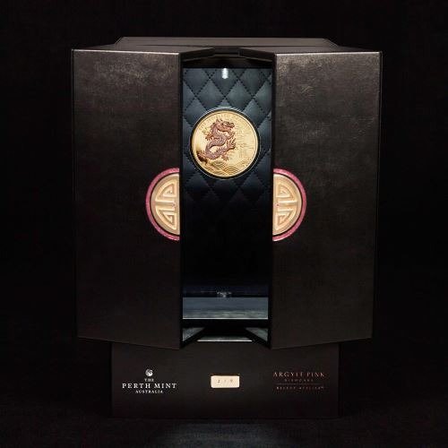 2019 10 oz Proof Gold Jewelled Dragon Coin - Image 5